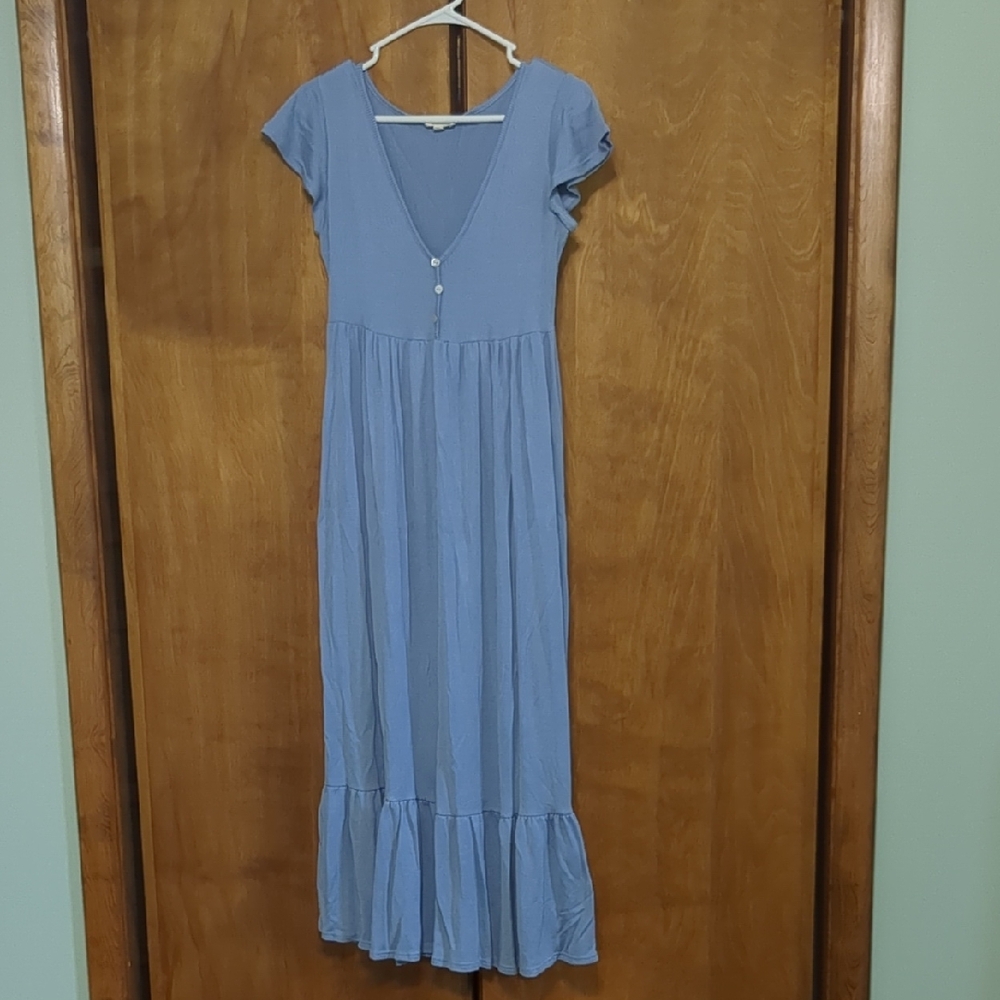 See You Monday M Light Blue Maxi Dress